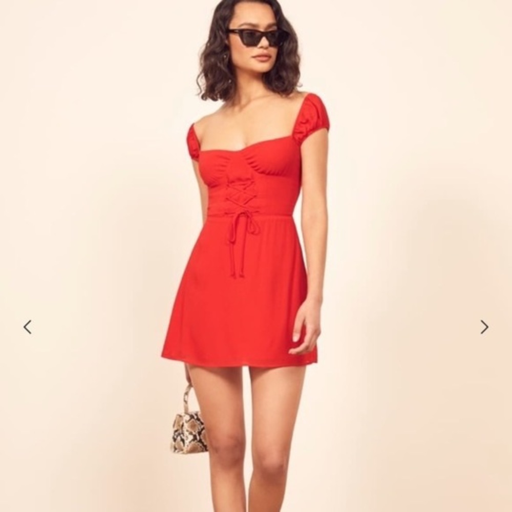 Jess Mini Dress Reformation Off Shoulder Size 2